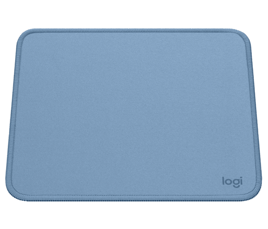 Logitech Mouse Pad Blue - nylon + polyester , anti-fraying stitches , spill resistant , anti-slip base - 200x230x2mm , 73g