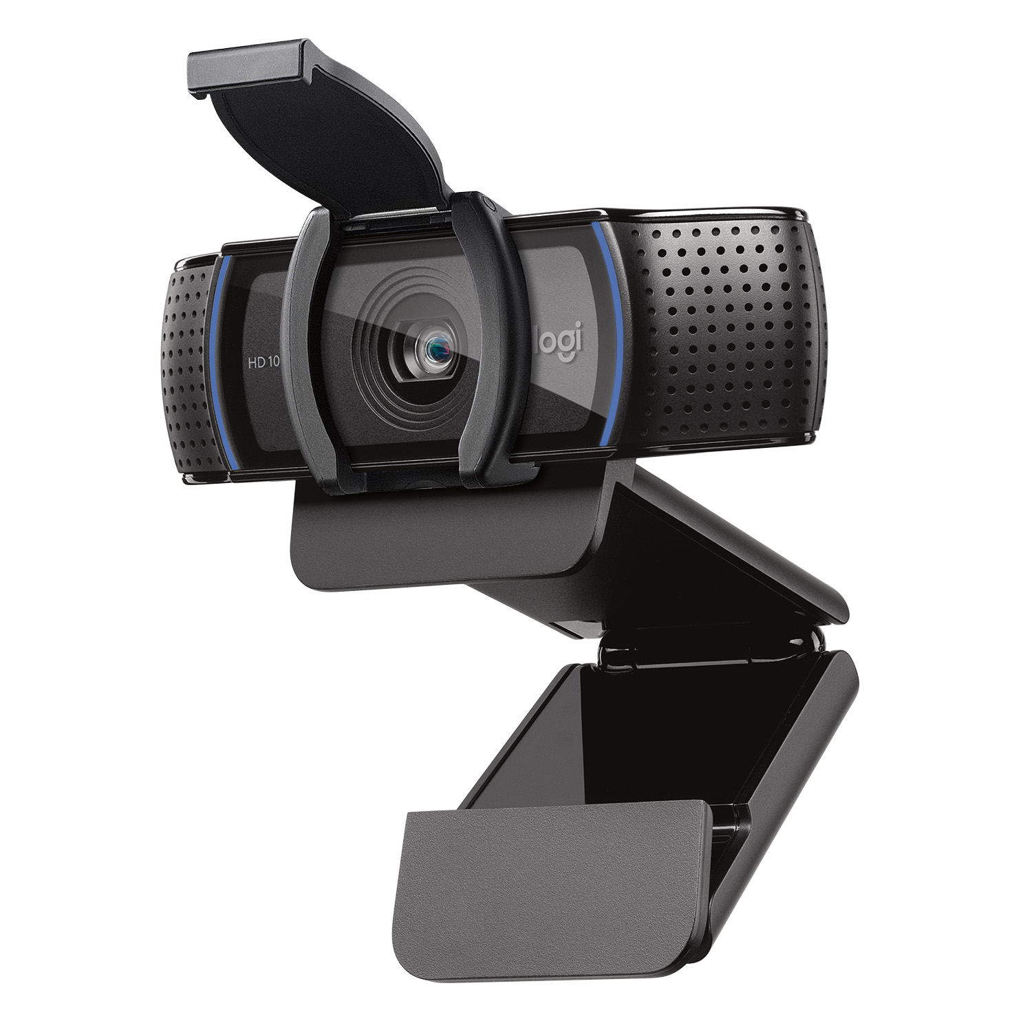 Logitech C920S HD Pro Webcam - 1920p(30fps) / 720p(30fps) , 3 megapixel , with RightLight 2 auto light correction , auto focus , 5-element glass lens with built-in privacy shutter , built-in stereo microphones with noise-reduction , 1.2x digital zoom , dFoV: 78 , tripod-ready , 1.83m cable - usb