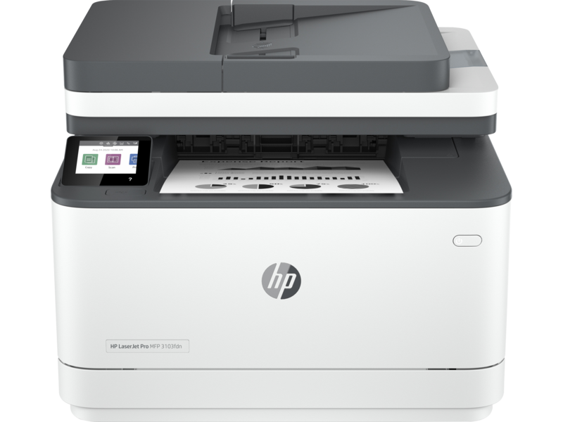 HP Laserjet Pro 3103fdn Mono Aio: 4 In 1:built In Ethernet:usb
