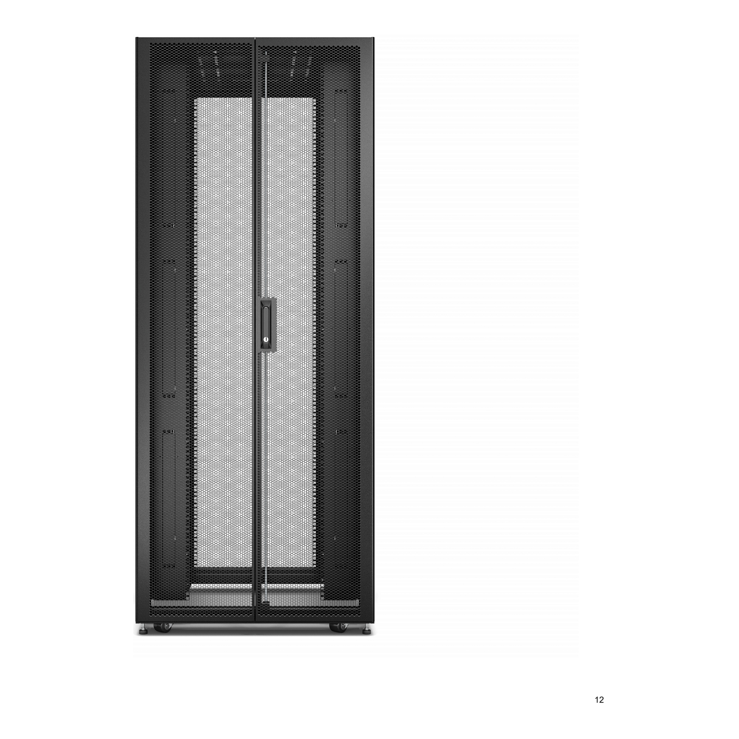 Unknown APC EASY RACK 800MM 42U 1200MM WITH ROOF SIDE PANEL CASTORS FEET AND 4 BRACKETS NO BOTTOM BLACK