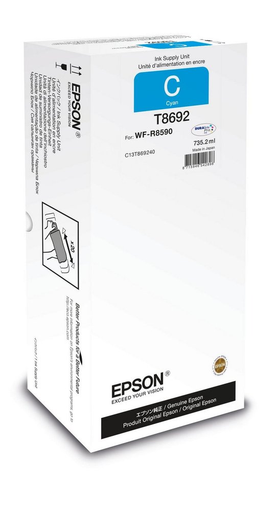 Epson Ink Bags Cyan XXL WF-R8590 75000 pages