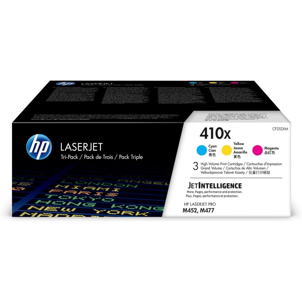 HP CF252XM no.410X Cyan+Magenta+Yellow toner , 5000pages - for HP color laserjet M377, M452, M477 series