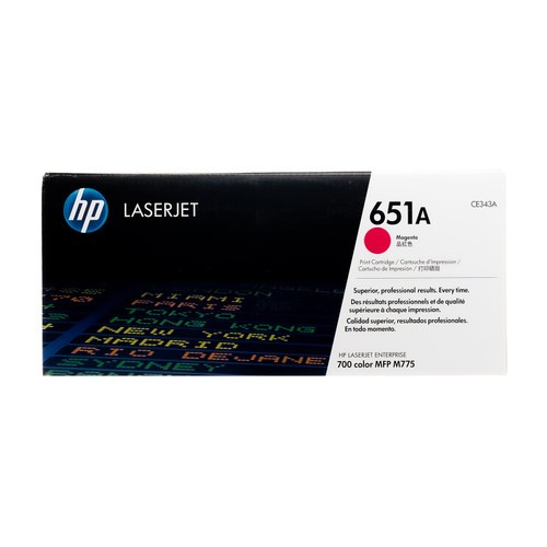 HP ce343a no.651a Magenta toner , 16000pages - for HP LaserJet Enterprise 700 Colour MFP M775