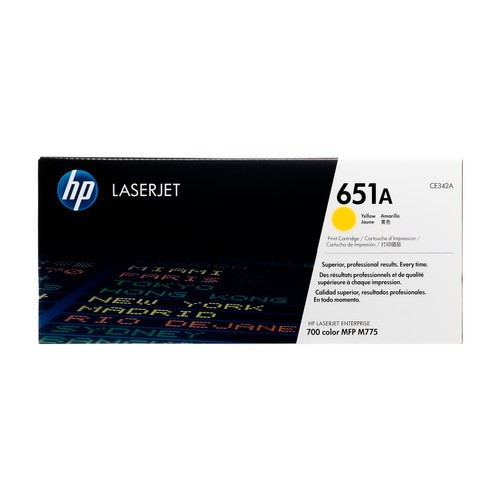 HP ce342a no.651a Yellow toner , 16000pages - for HP LaserJet Enterprise 700 Colour MFP M775