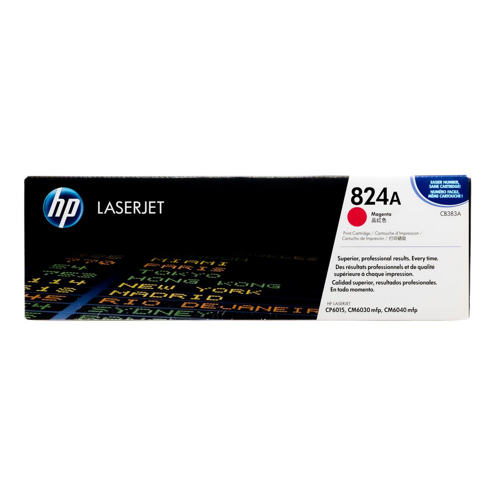 HP CB383A no.824a Magenta toner , 21000pages - for HP color laserjet CP6015 series , cm6030 , cm6040 series