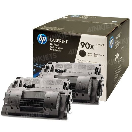 HP ce390XD no.90X , Dual pack , black toner , 24000pages - for HP laserjet M602, M603 , m4555 ( not for M601 )