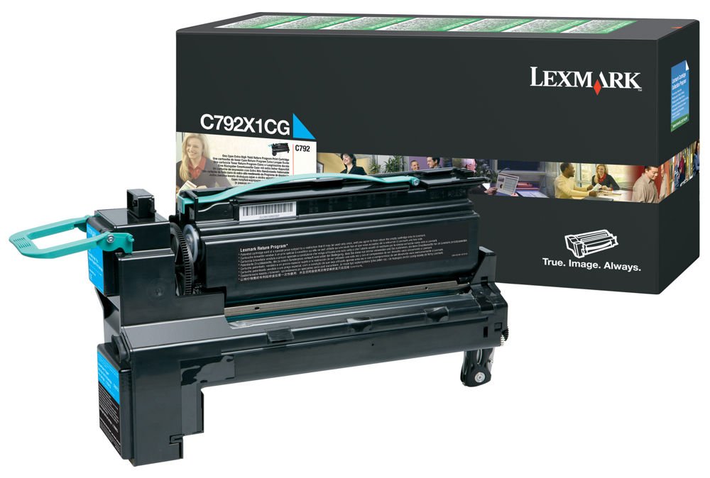 Lex C792 Cyan Extra High Yield Return Program Print Cartridge 20k Yield