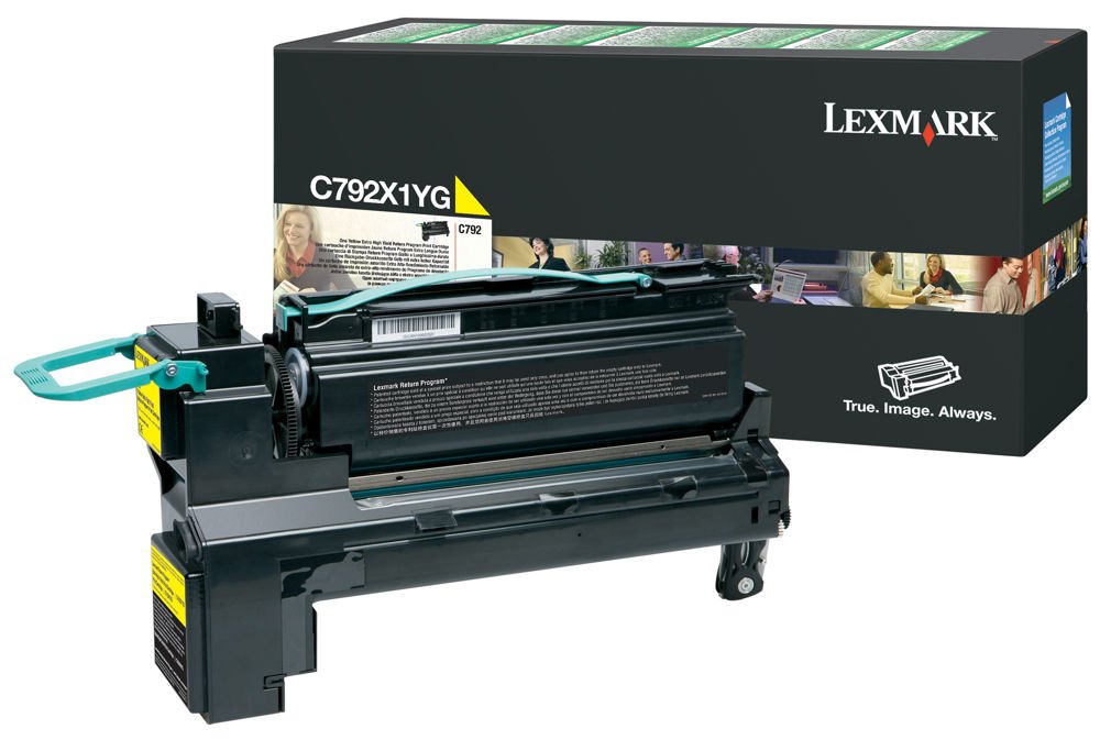 Lex C792 Yellow Extra High Yield Return Program Print Cartridge 20k Yield