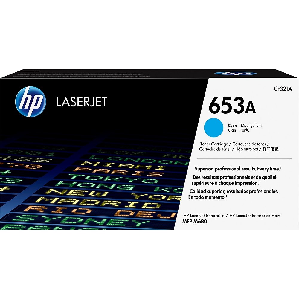 HP 653a Original Cyan Laserjet Toner Cartridge For HP Color Laserjet M680