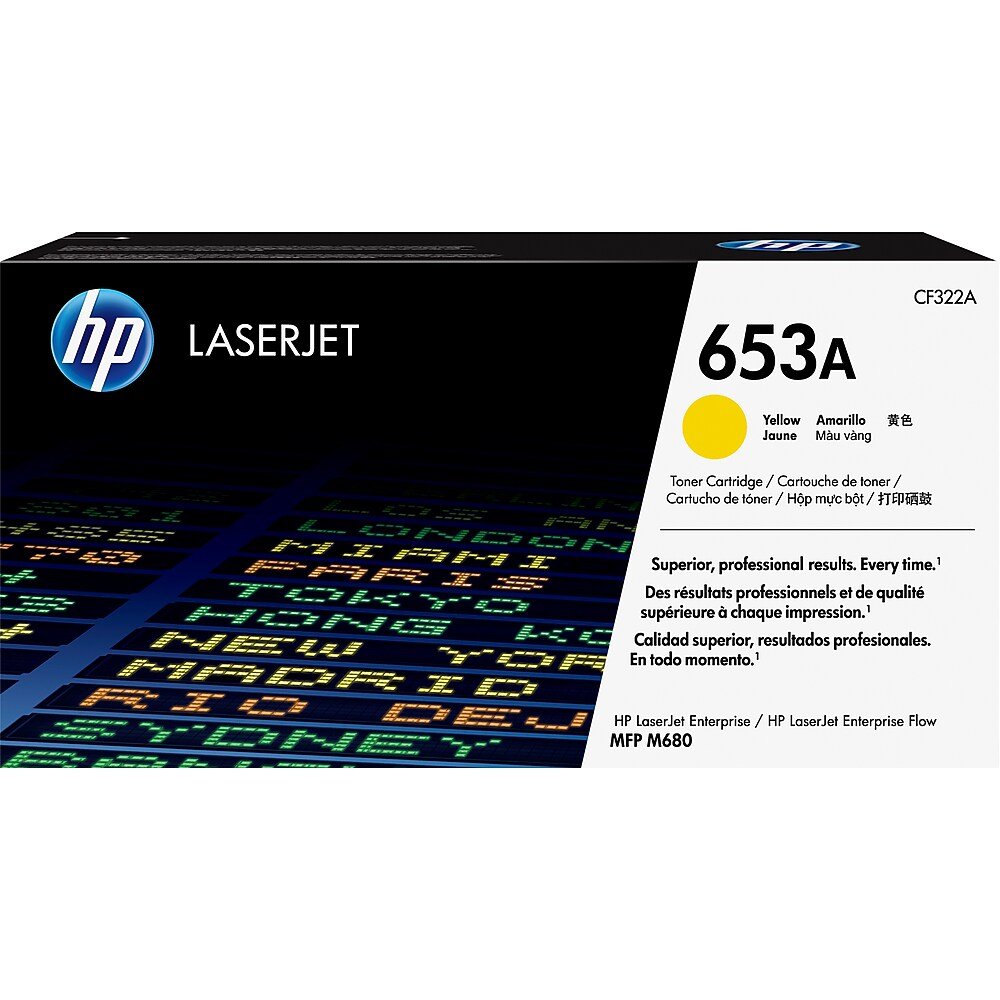 HP 653a Original Yellow Laserjet Toner Cartridge For HP Color Laserjet M680