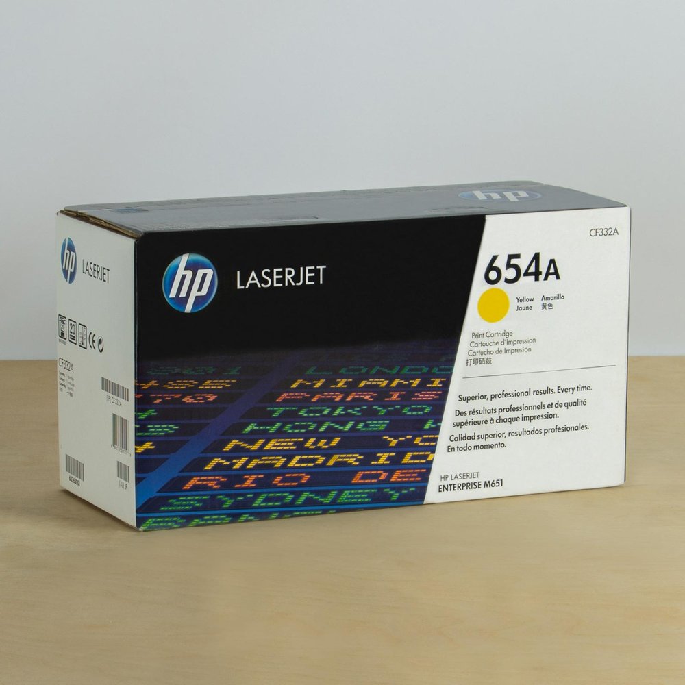 HP 654a Original Yellow Laserjet Toner Cartridge For HP Color Laserjet M651