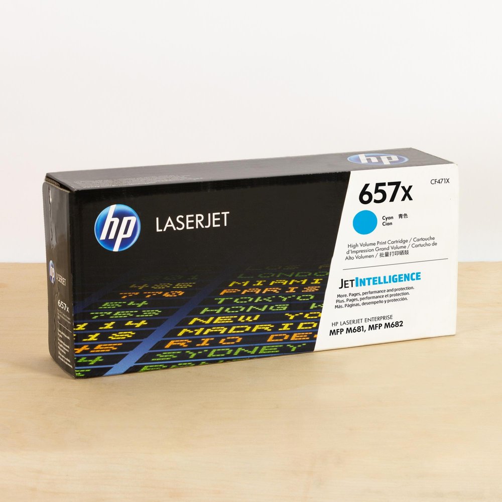 HP 657x Original Cyan Laserjet Toner Cartridge For HP Color Laserjet M681:m682:e67550:e67560:e67660