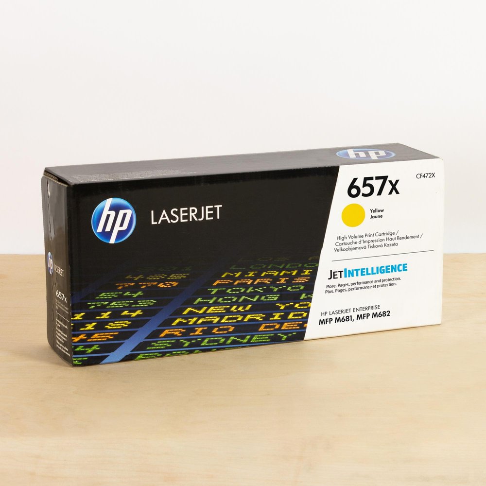HP 657x Original Yellow Laserjet Toner Cartridge For HP Color Laserjet M681:m682:e67550:e67560:e67660