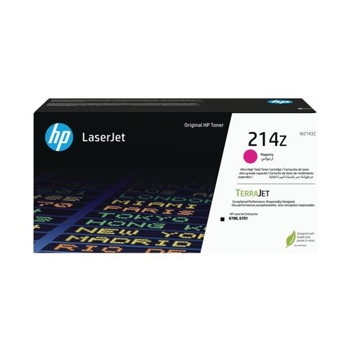 HP 214z Ultra High Yield Original Magenta Laserjet Toner Cartridge For 6700 Ent Sfp