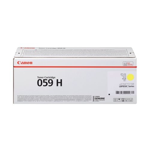 Canon Crg-059h High Yield Yellow Cartridge Lbp852c Series