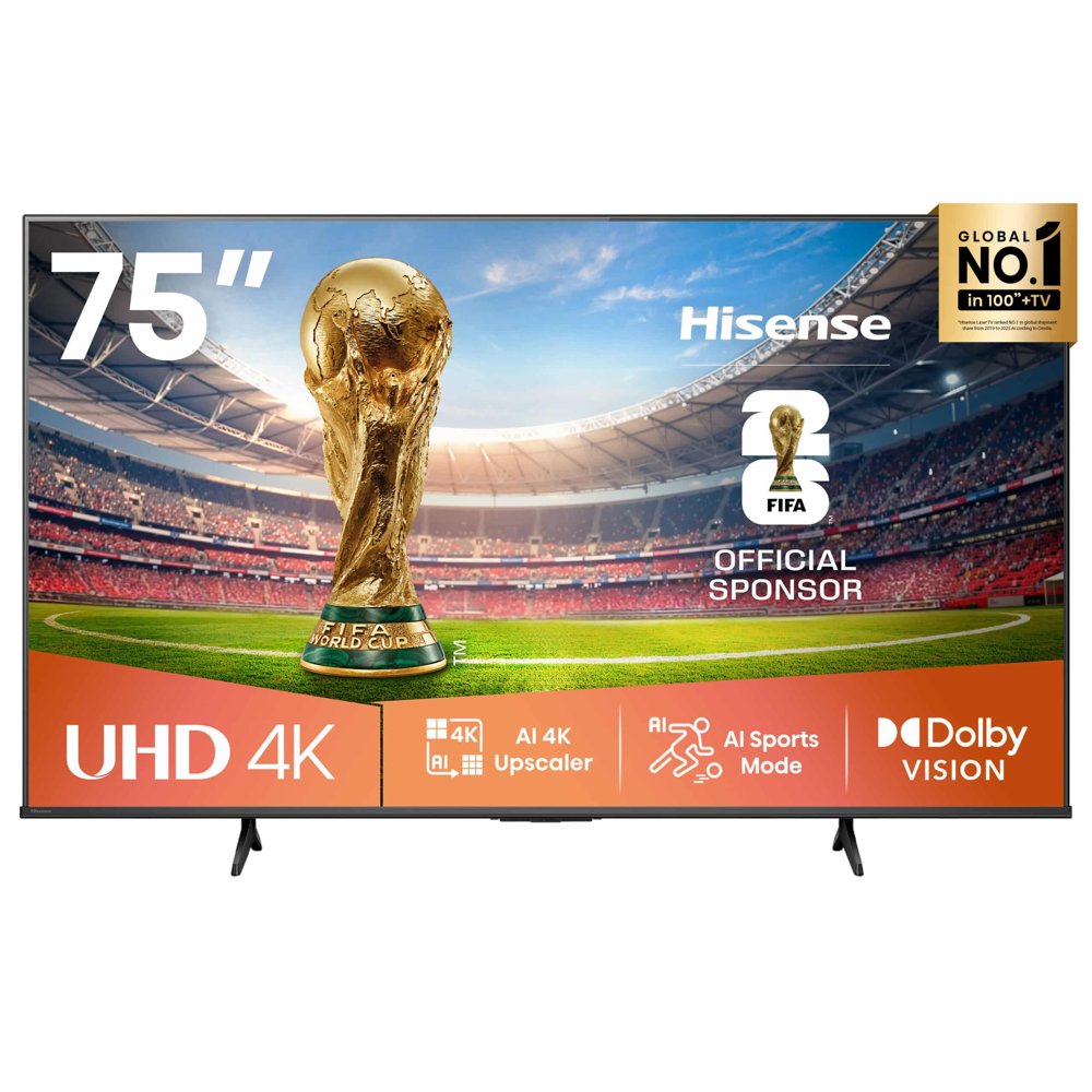 HISENSE LEDN75A6Q 75 inch UHD 4K VIDAA Smart TV