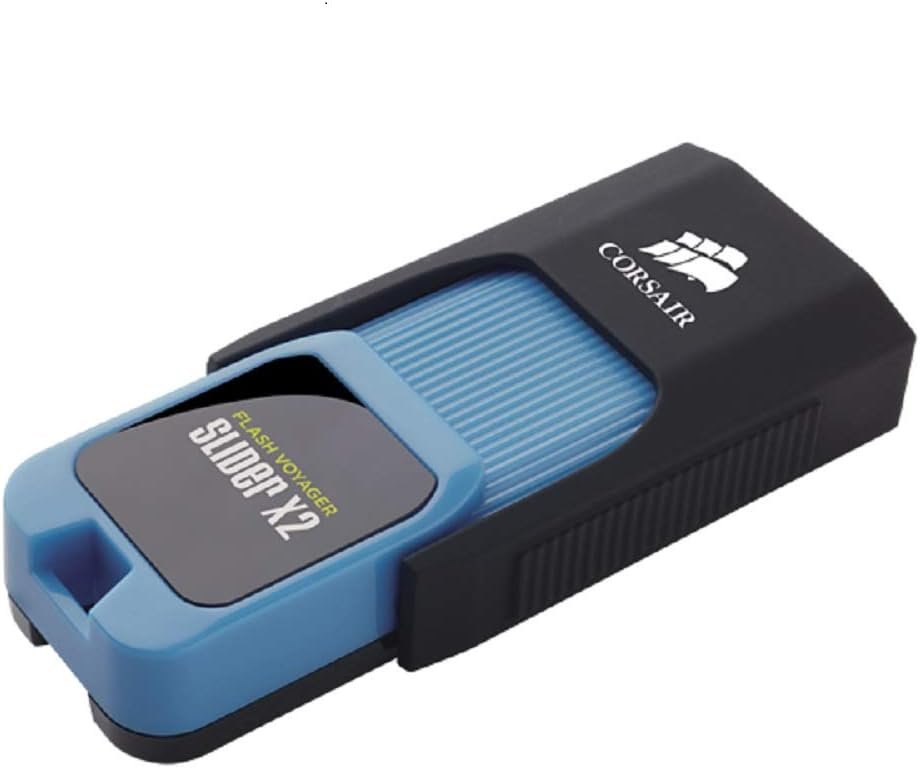 Corsair CMFSL3X2a-512GB Voyager Slider X2 - usb3.0 ( usb2.0 backward compatible ) , 256Gb flash drive , sliding push out USB connector , usb3.0 read/write : 310/190 mb/sec - 54x23x11mm - 5 years warranty